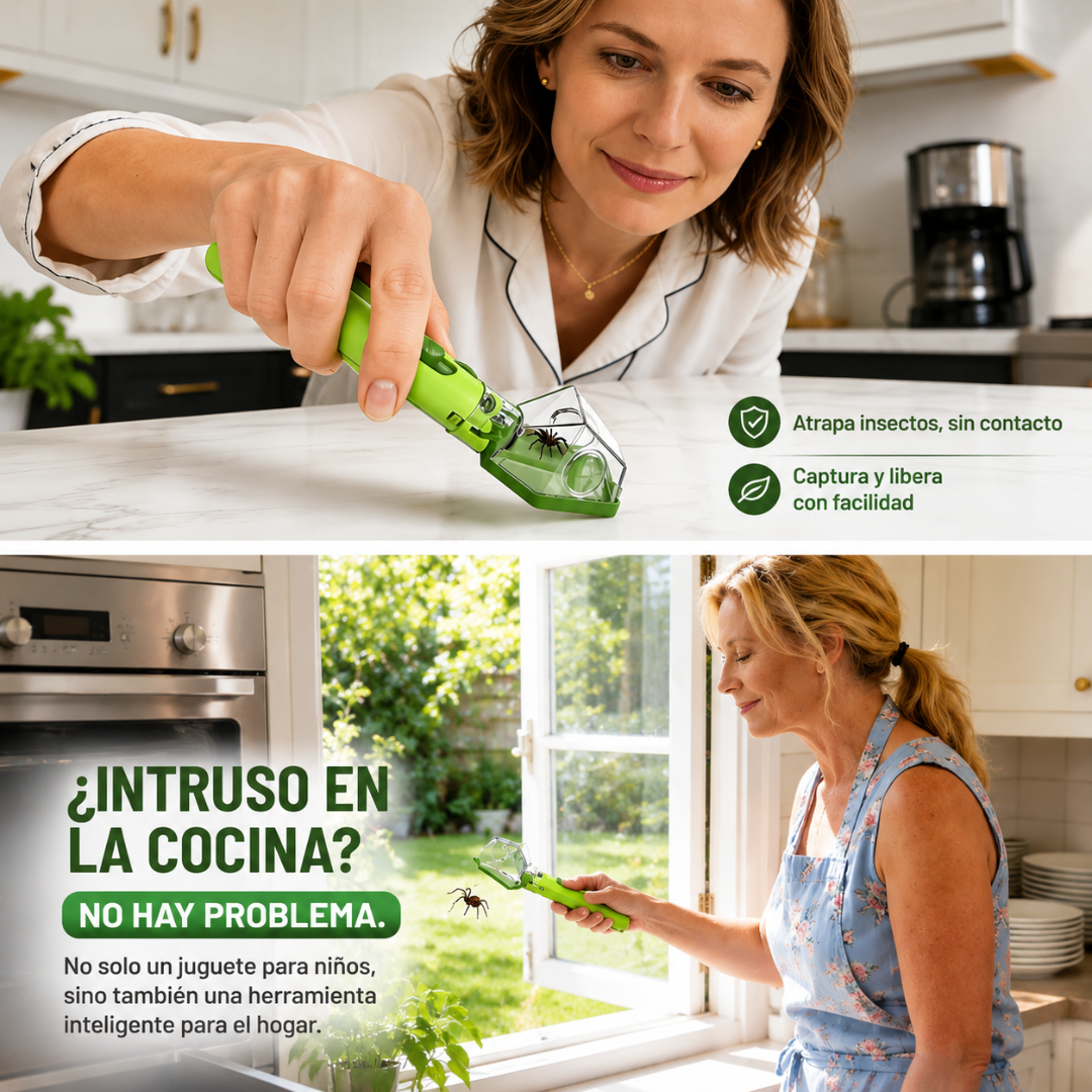 Atrapa Insectos con Lupa Integrada
