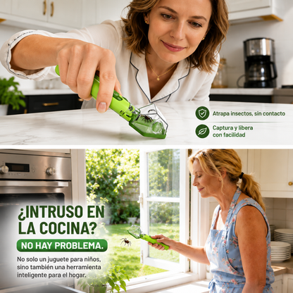 Atrapa Insectos con Lupa Integrada